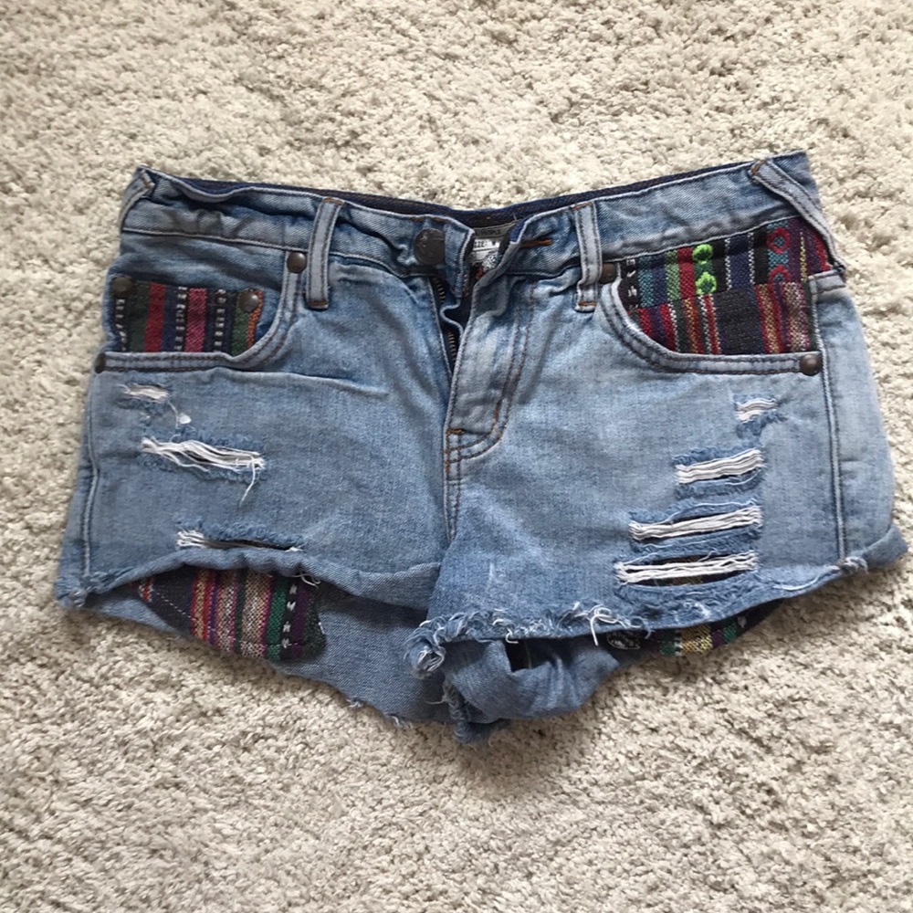 Free people Jean shorts size 26